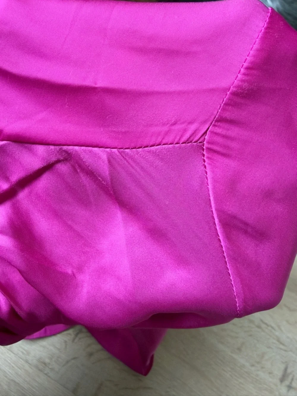 Zadig & Voltaire Tink Satin Blouse Pink Fuchsia Long Sleeve Top Womens S NWT - Picture 6 of 6